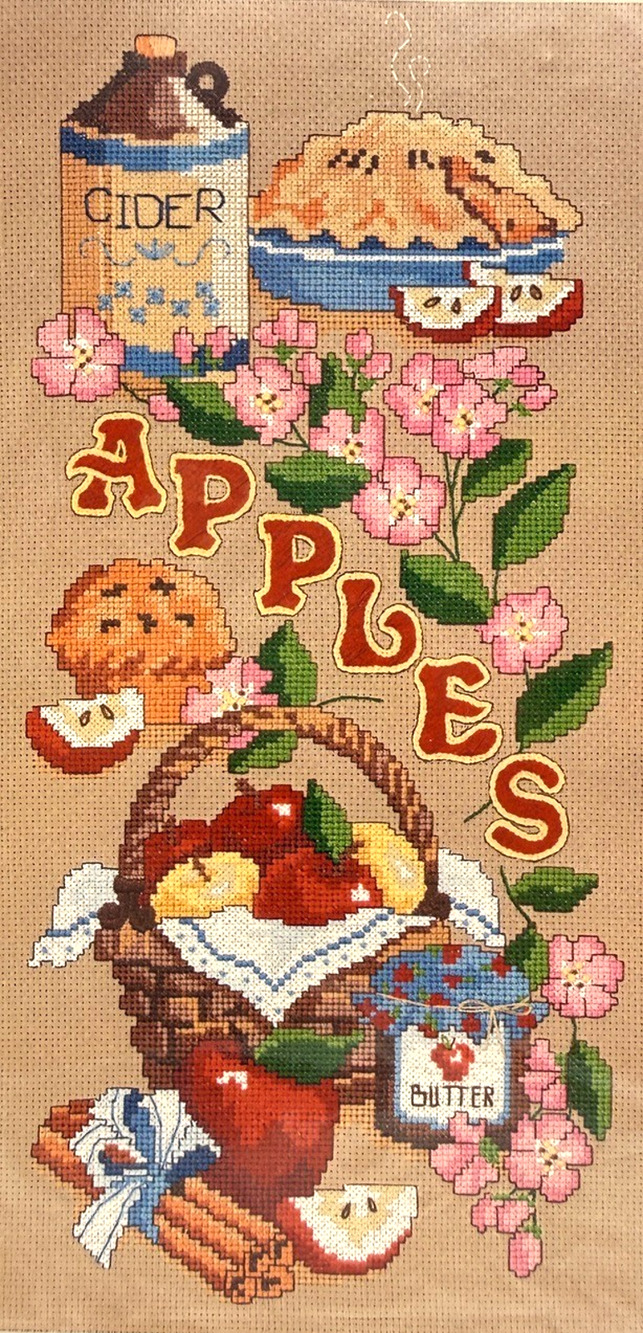 Dimensions No Count Cross Stitch Kit Cider 'n Cinnamon 3985 Vintage NOS Open Pkg